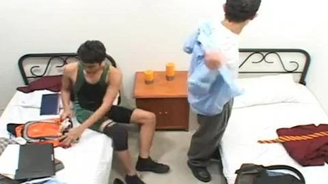 Schoolboys In Dorm teens engulf fuck Jerk And cumshot