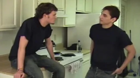 Scruffy College Roommates Do It In The Kitchen