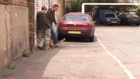 British Skateboarders Flaming slam