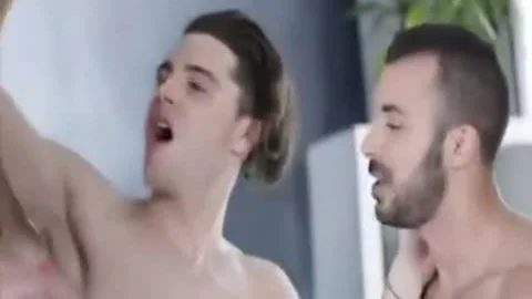 4 delicious twinks, three Dicksin One hole