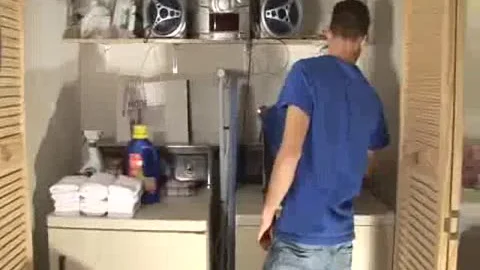 Ralph Woods Doing His Laundry