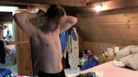 CzechHunter: Super slim Czech guy amateur blowjob indoors