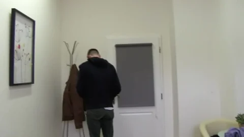 Czech lad with nice-looking lean body gets boner